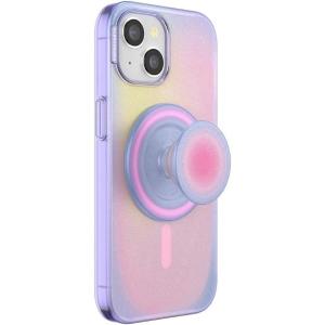 PopSockets iPhone 15 Pro Max Case with Round Phone Grip Compatible with MagSafe, Phone Case for iPhone 15 Pro Max, Wireless Charging Compatible – Black Translucent(Aura)