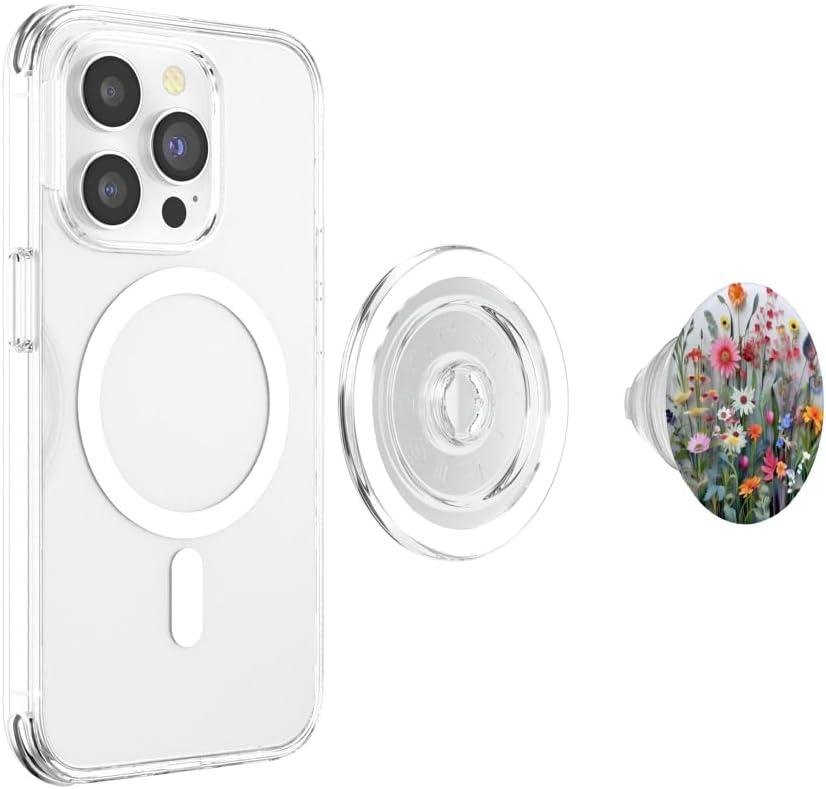 imageFlower Bouquet Floral Pattern PopSockets PopGrip for MagSafeMagnetic PopGrip