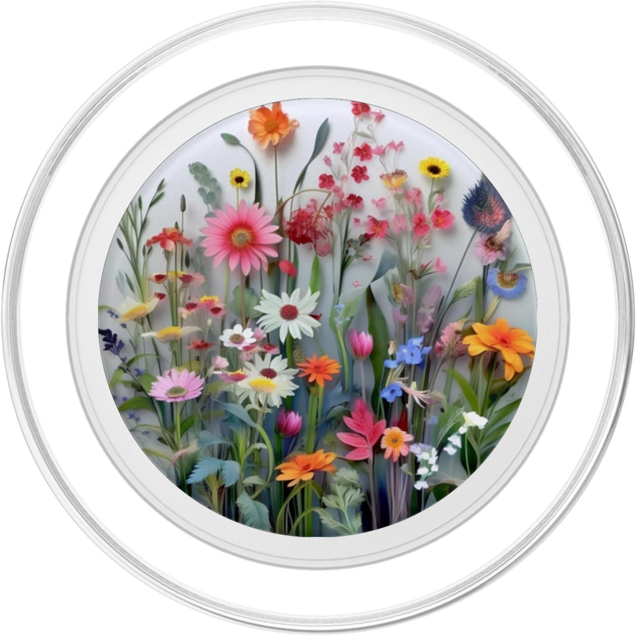 imageFlower Bouquet Floral Pattern PopSockets PopGrip for MagSafeMagnetic PopGrip