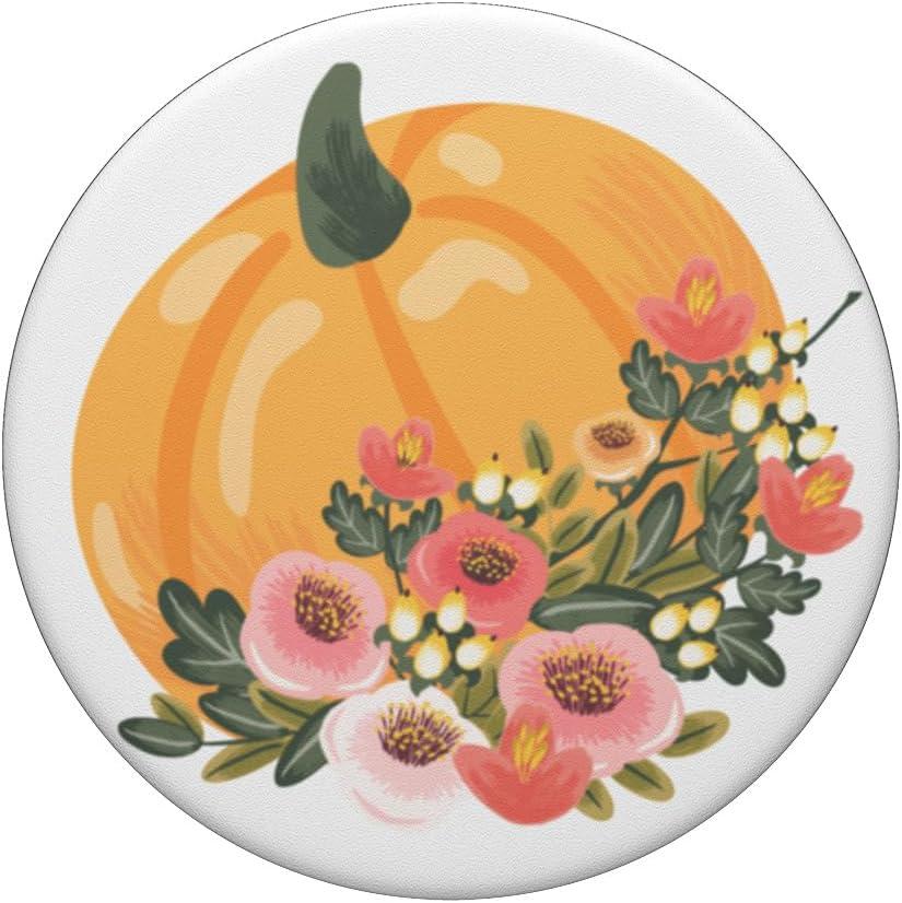imagePopSockets Fall Phone Grip amp Stand Floral Pumpkin PopSockets Adhesive PopGripAdhesive PopGrip