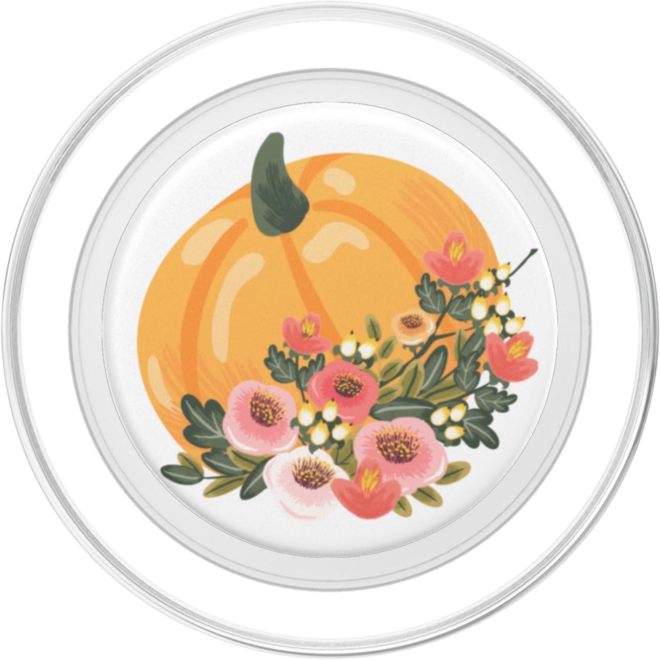 imagePopSockets Fall Phone Grip amp Stand Floral Pumpkin PopSockets Adhesive PopGripMagnetic PopGrip