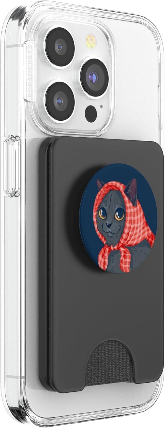 imagePopSockets Phone Grip  Cat PopSocket  Abuela Cat PopSockets Adhesive PopGripMagnetic PopWallet