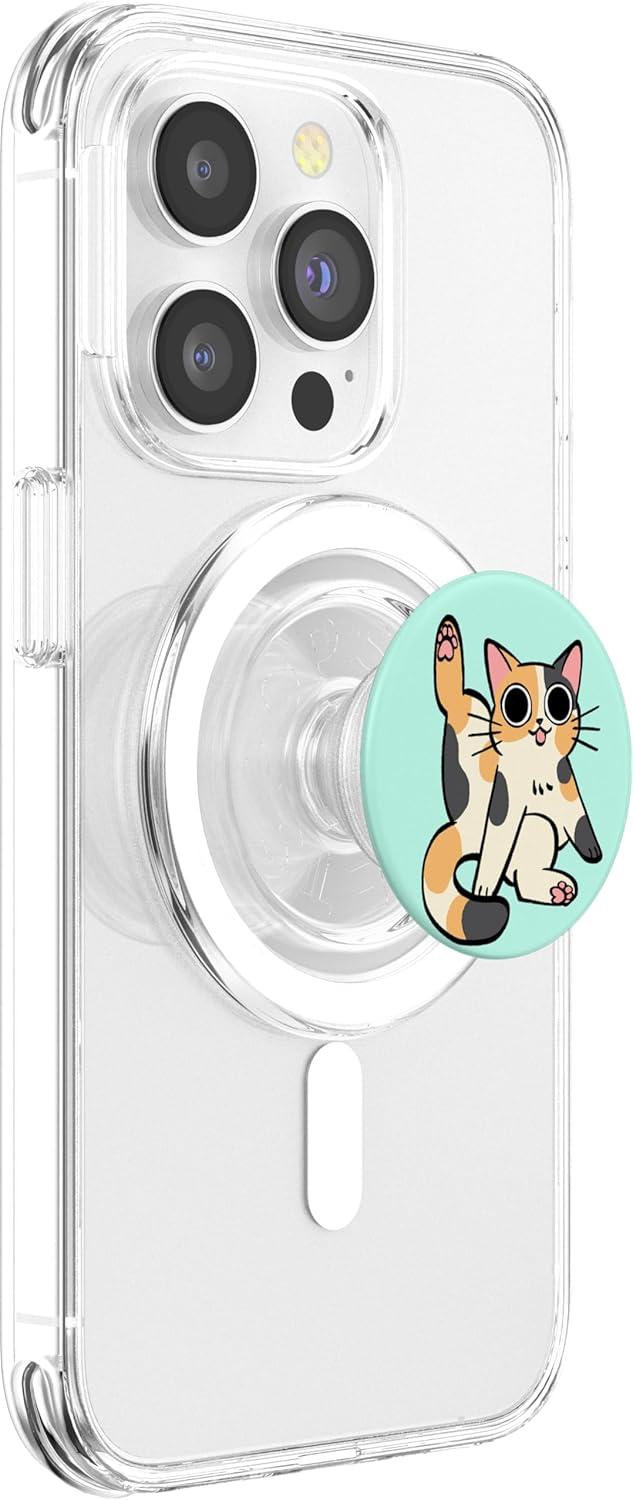 imagePopSockets Phone Grip Cat PopSocket Clean Cat PopSockets Adhesive PopGripMagnetic PopGrip