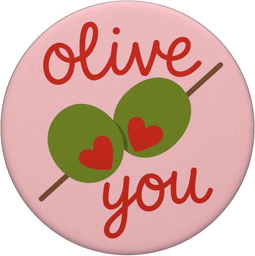 imagePopSockets Phone Grip Heart PopSocket Olive You PopSockets Adhesive PopGripAdhesive PopGrip