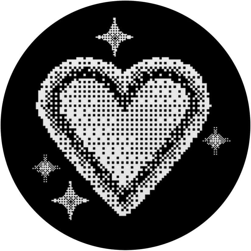 imagePopSockets Phone Grip Heart PopSocket Pixel Heart PopSockets Adhesive PopGripAdhesive PopGrip