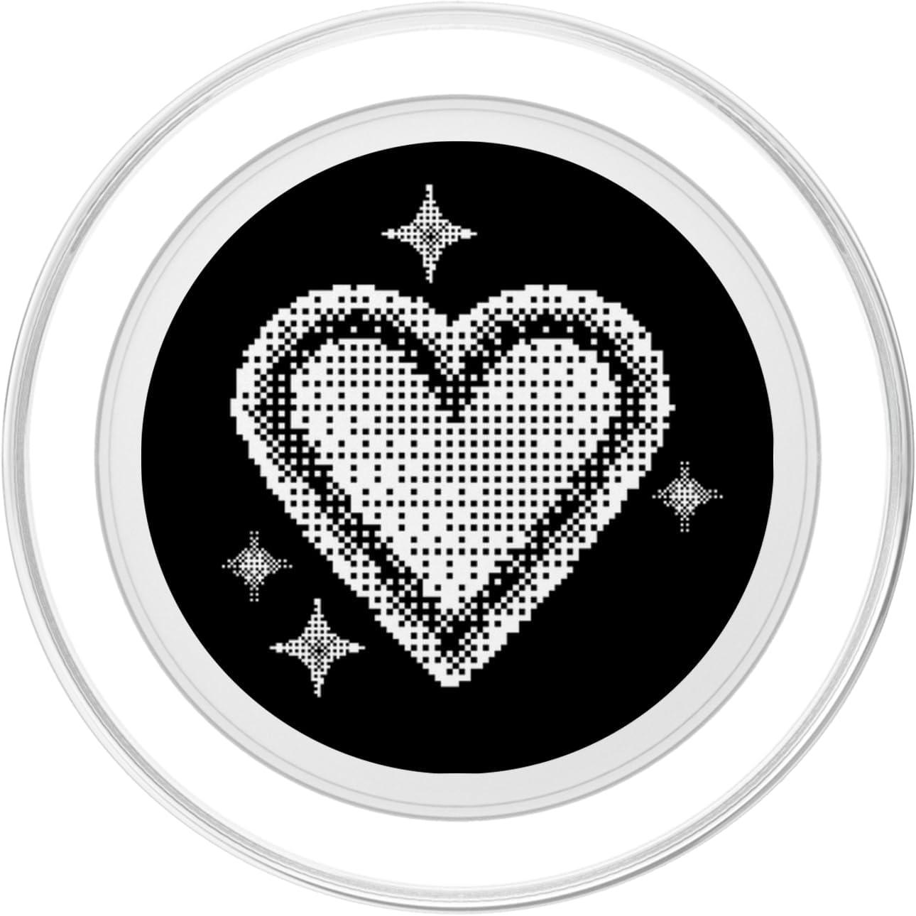 imagePopSockets Phone Grip  Heart PopSocket  Pixel Heart PopSockets Adhesive PopGripMagnetic PopGrip