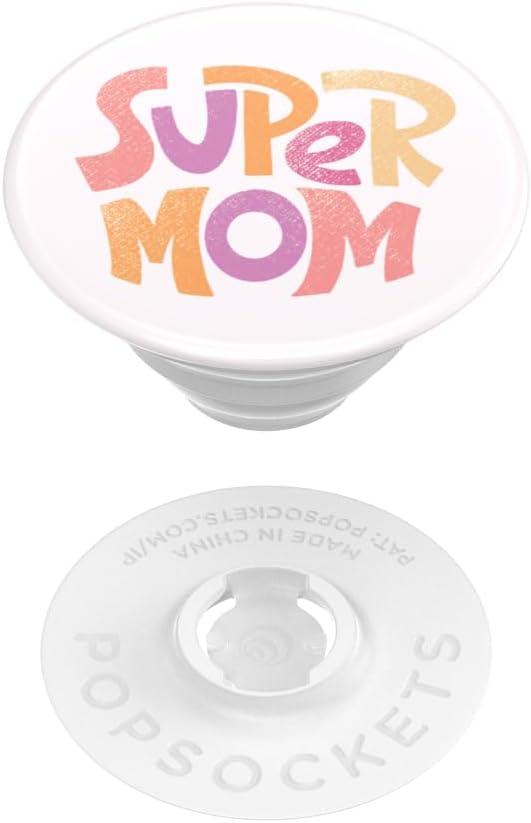 imagePopSockets Phone Grip with Expanding Kickstand Adhesive Grip  Proud MomPeachy Mom