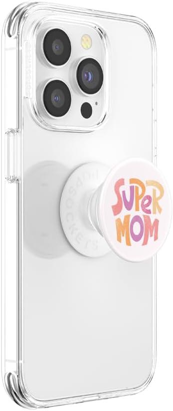 imagePopSockets Phone Grip with Expanding Kickstand Adhesive Grip  Proud MomPeachy Mom