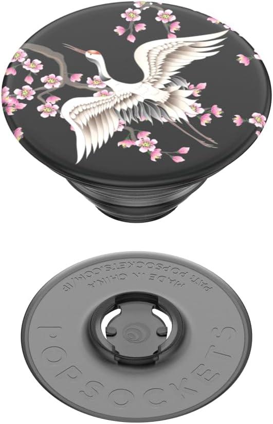imagePopSockets Phone Grip with Expanding Kickstand Adhesive Grip Translucent Dark OrchidCrane in Flight
