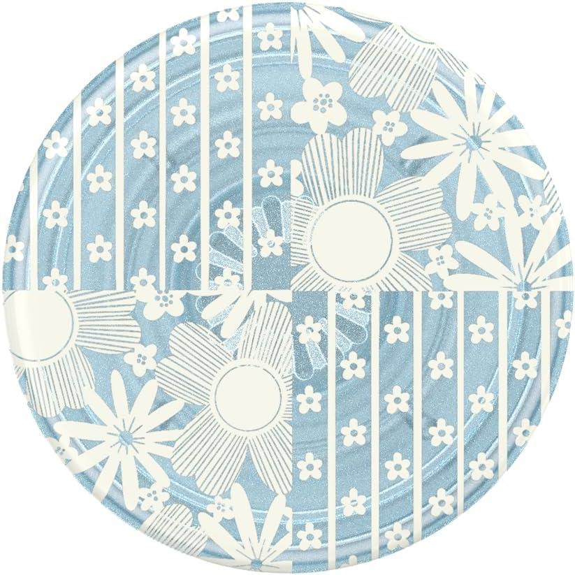 imagePopSockets Phone Grip with Expanding Kickstand Adhesive Grip Translucent Dark OrchidMod Patchwork