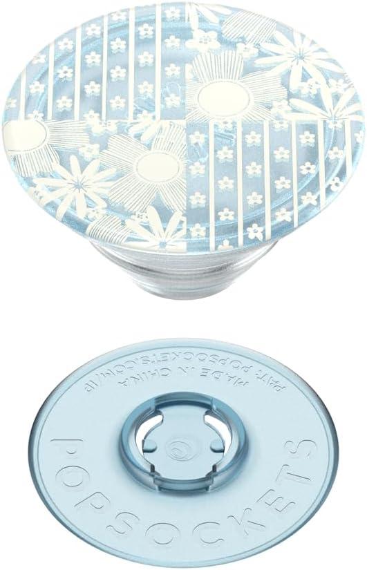 imagePopSockets Phone Grip with Expanding Kickstand Adhesive Grip Translucent Dark OrchidMod Patchwork