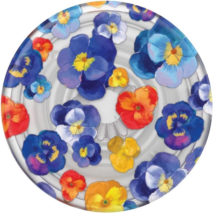 imagePopSockets Phone Grip with Expanding Kickstand Adhesive Grip Translucent Dark OrchidPansy Raid