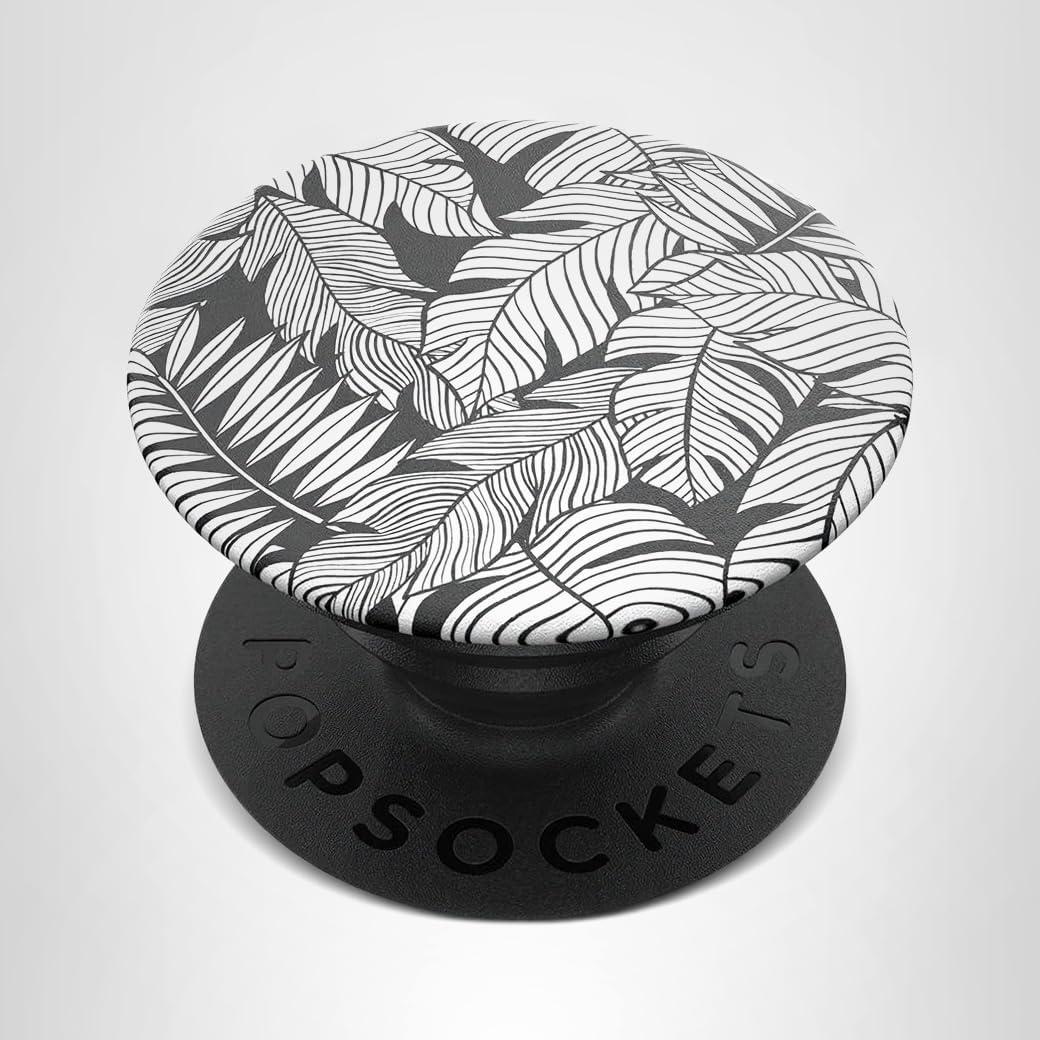 imagePopSockets Phone Grip with Expanding Kickstand Plant Pattern PopGrip  You SucculentMono Jungle