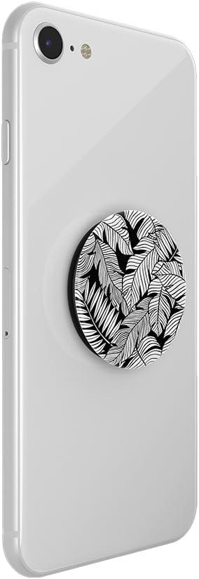 imagePopSockets Phone Grip with Expanding Kickstand Plant Pattern PopGrip  You SucculentMono Jungle