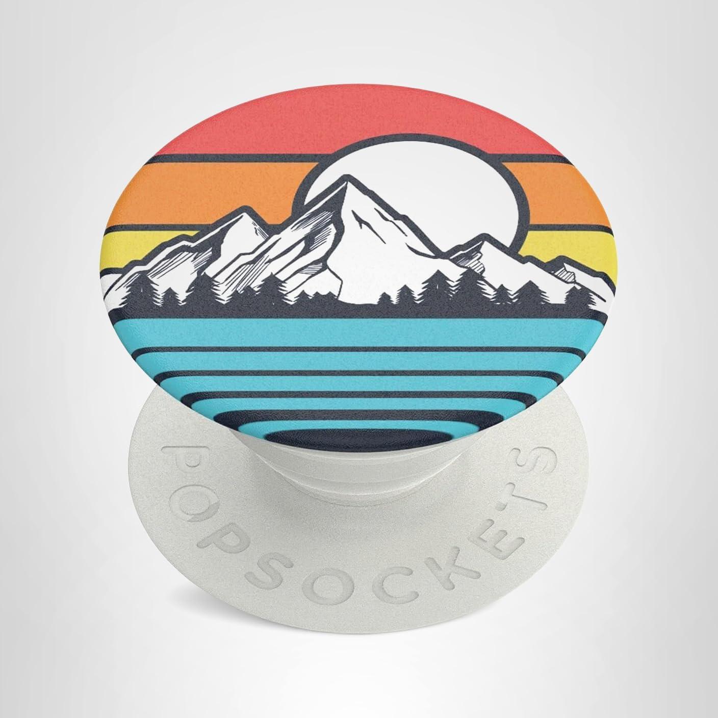 imagePopSockets Phone Grip with Expanding Kickstand Plant Pattern PopGrip  You SucculentSunset Peaks