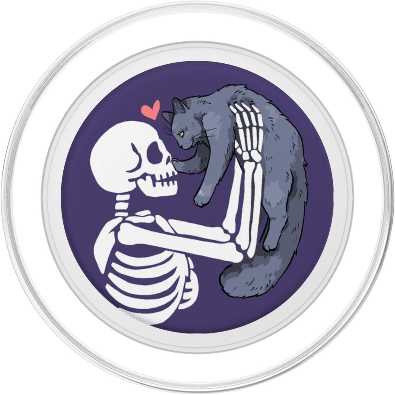 imagePopSockets Skull amp Goth Phone Grip amp Stand  Skeleton amp Cat PopSockets Adhesive PopGripMagnetic PopGrip