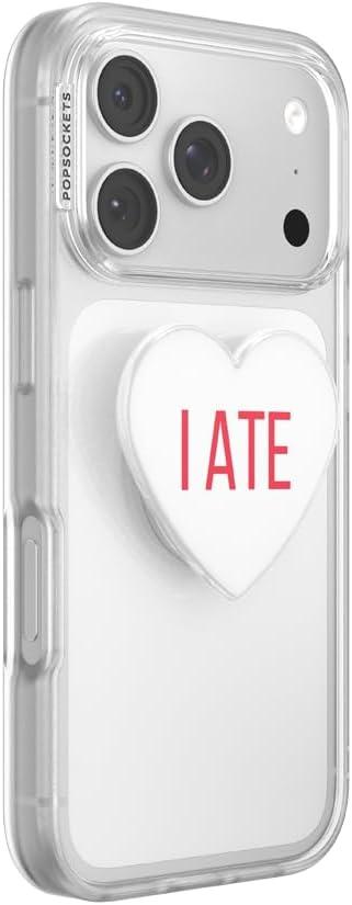 imagePopSockets Swappable PopTop for Phone Grips Compatible with Adhesive or MagSafe Bases Heart I Ate