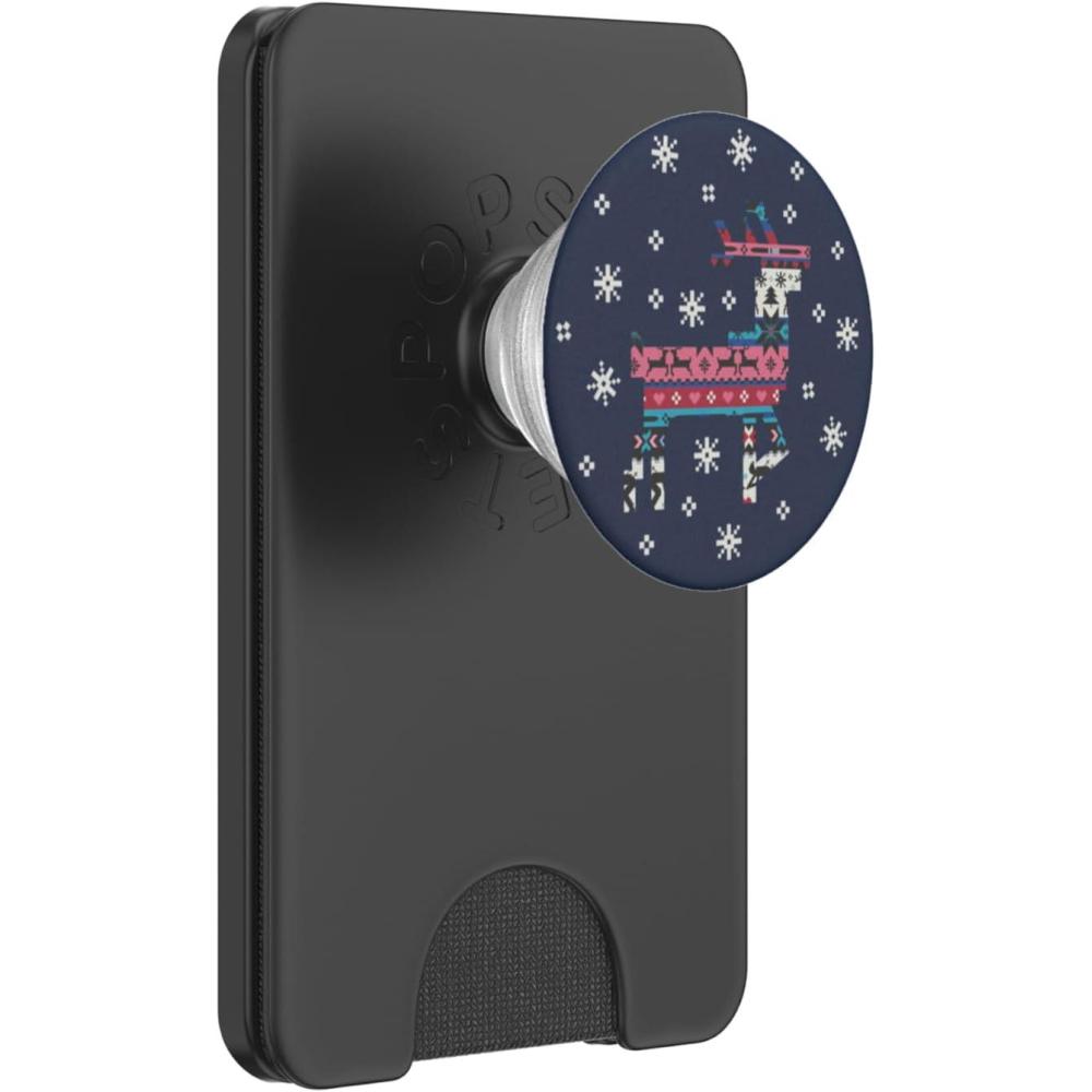 imagePopSockets Holiday Phone Grip amp Stand Holiday Reindeer PopSockets Adhesive PopGripMagnetic PopWallet