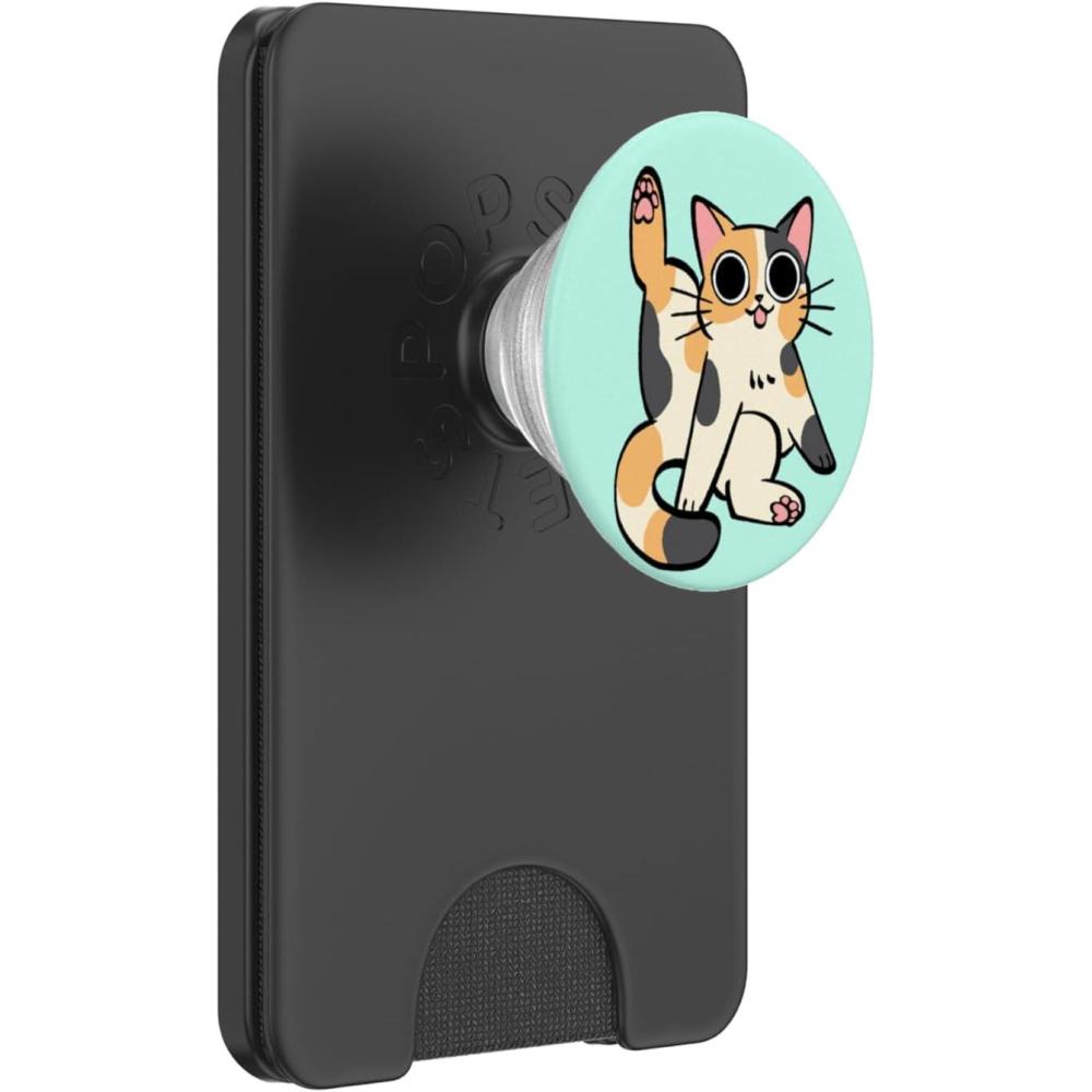 imagePopSockets Phone Grip Cat PopSocket Clean Cat PopSockets Adhesive PopGripMagnetic PopWallet