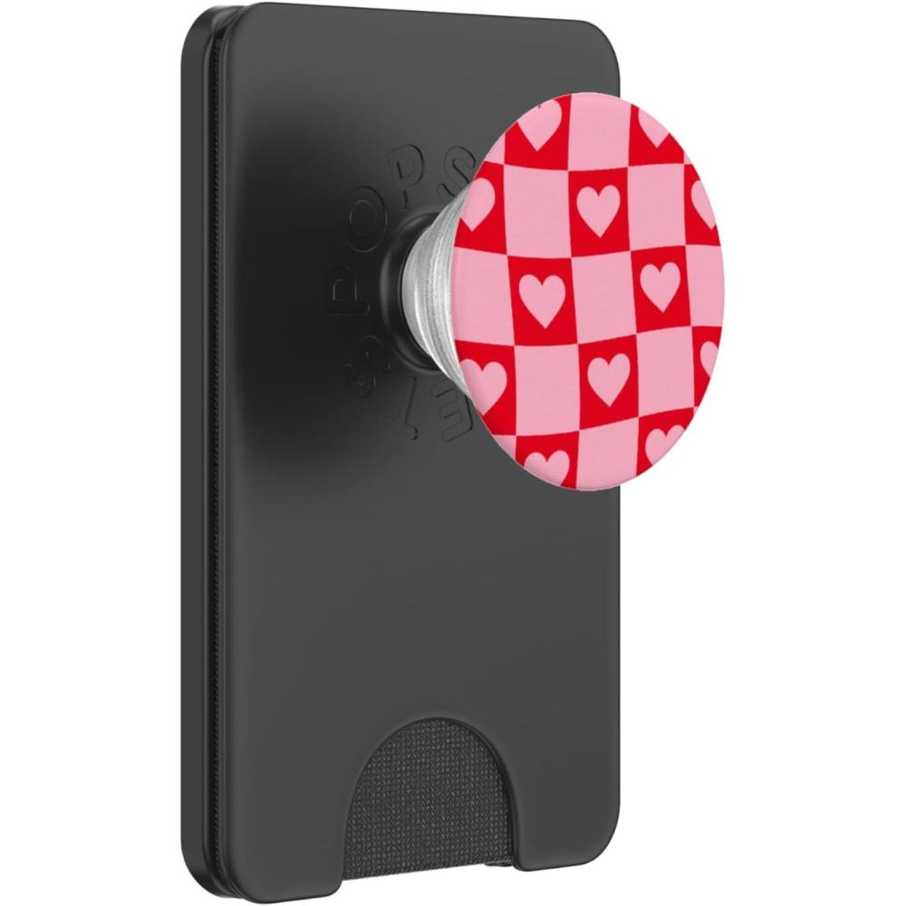 imagePopSockets Phone Grip Heart PopSocket Checkmate Heart PopSockets Adhesive PopGripMagnetic PopWallet