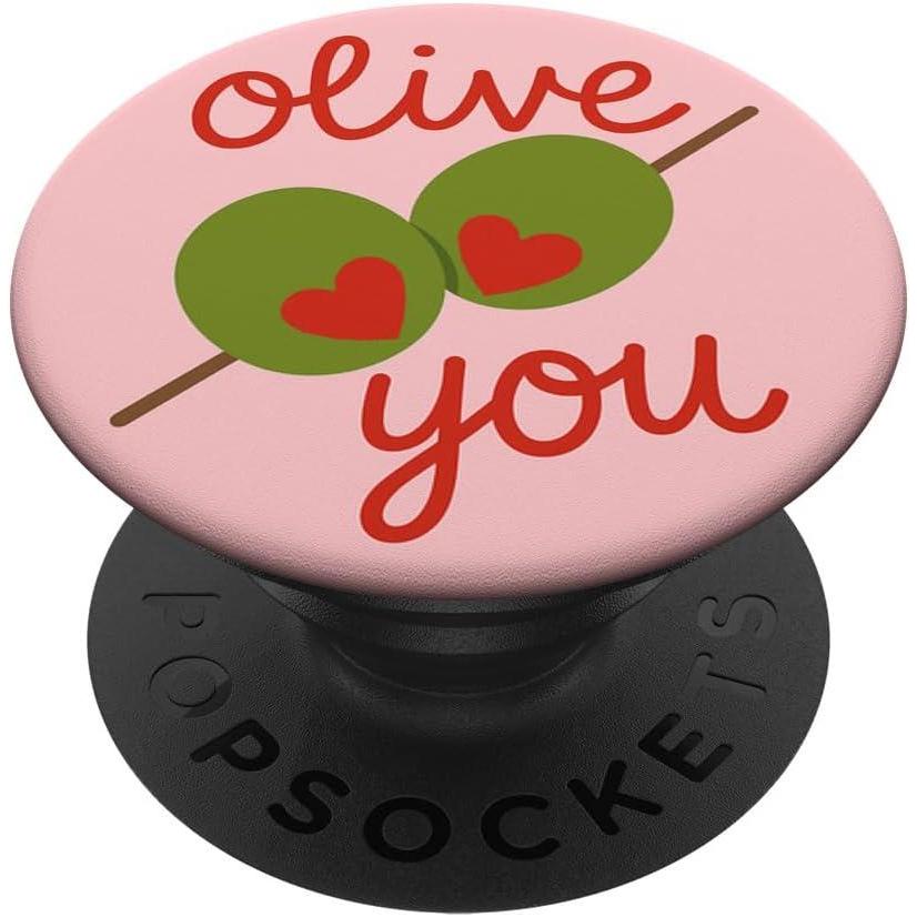 imagePopSockets Phone Grip  Heart PopSocket  Olive You PopSockets Adhesive PopGripAdhesive PopGrip