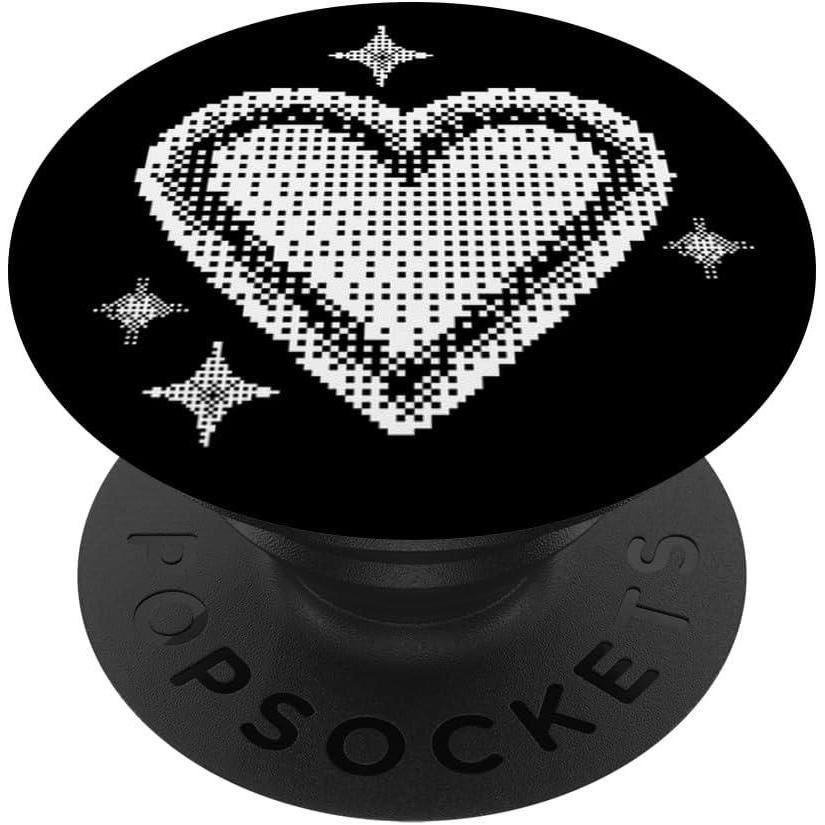 imagePopSockets Phone Grip  Heart PopSocket  Pixel Heart PopSockets Adhesive PopGripAdhesive PopGrip