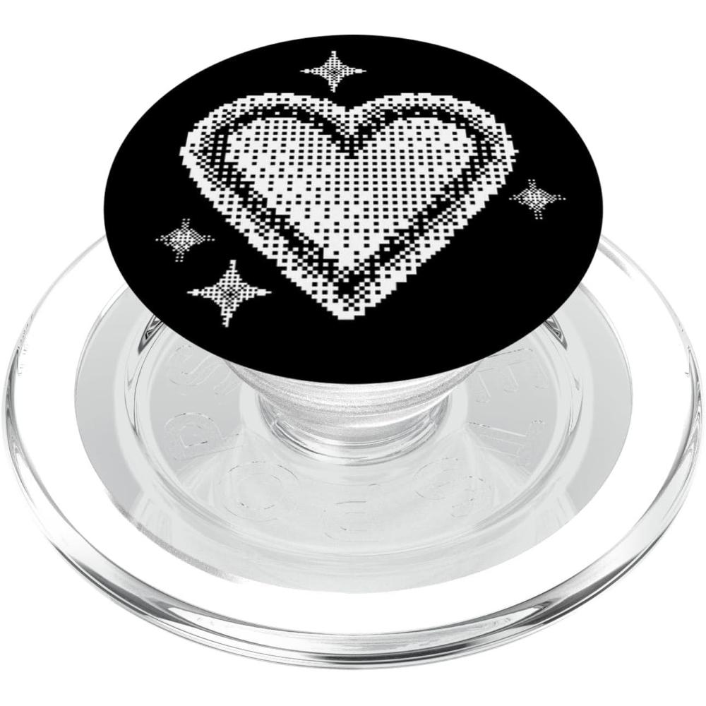 imagePopSockets Phone Grip  Heart PopSocket  Pixel Heart PopSockets Adhesive PopGripMagnetic PopGrip