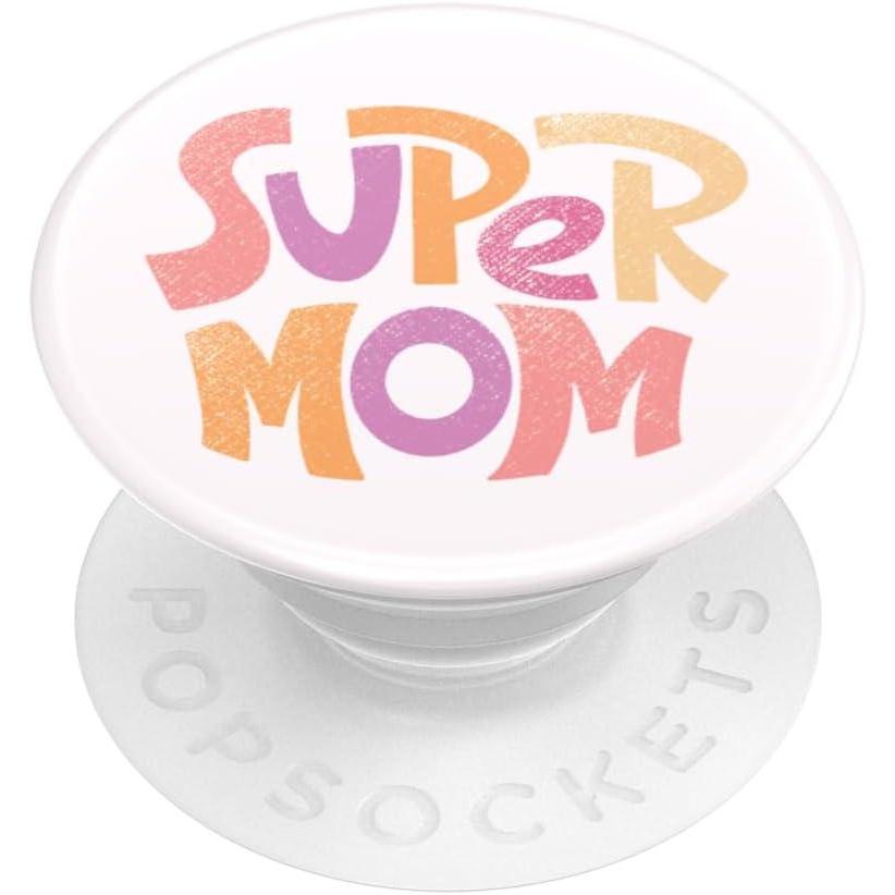 imagePopSockets Phone Grip with Expanding Kickstand Adhesive Grip  Proud MomPeachy Mom