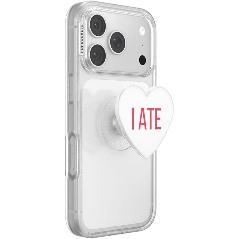 imagePopSockets Swappable PopTop for Phone Grips Compatible with Adhesive or MagSafe Bases  Heart I Ate