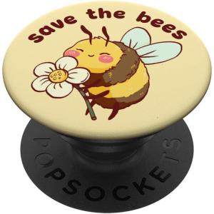 PopSockets Phone Grip – Bee PopSocket – Save The Bees PopSockets Adhesive PopGrip(Adhesive PopGrip)