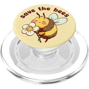 PopSockets Phone Grip – Bee PopSocket – Save The Bees PopSockets Adhesive PopGrip(Magnetic PopGrip)