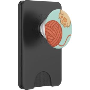 PopSockets Phone Grip – Cat PopSocket – Ball & Yarn PopSockets Adhesive PopGrip(Magnetic PopWallet)