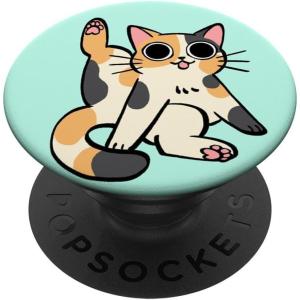 PopSockets Phone Grip – Cat PopSocket – Clean Cat PopSockets Adhesive PopGrip(Adhesive PopGrip)