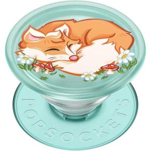 ​​​​PopSockets Phone Grip with Expanding Kickstand, Adhesive Grip – Plantcore Sleepy Fox