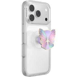 PopSockets Swappable PopTop for Phone Grips, Compatible with Adhesive or MagSafe Bases – Butterfly Prism