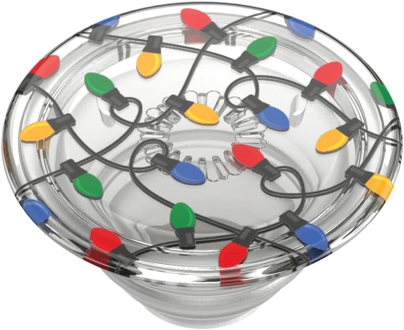 imagePopSockets Phone Grip with Expanding Kickstand Adhesive Grip Tidepool Snowglobe WonderlandCorgi Christmas