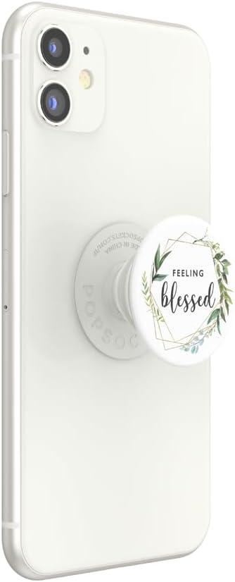 imagePopSockets Phone Grip with Expanding Kickstand Adhesive Grip Tidepool Snowglobe WonderlandHappy Hanukkah