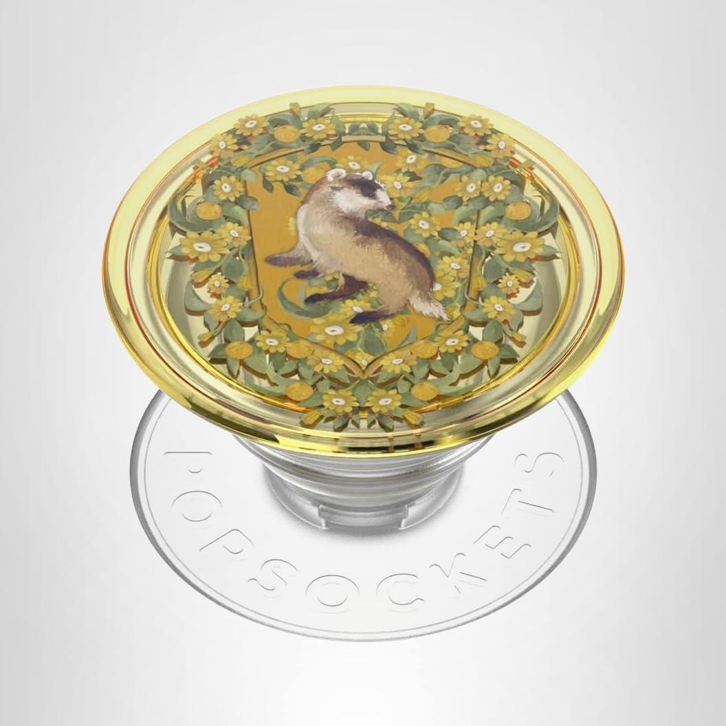 imagePopSockets Phone Grip with Expanding Kickstand Adhesive Grip Enamel GryffindorHufflepuff Crest