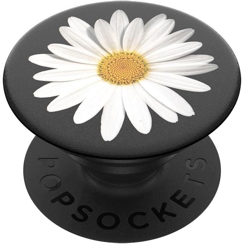 imagePopSockets Phone Grip with Expanding Kickstand Adhesive Grip Cute PopSockets Cactus PotWhite Daisy