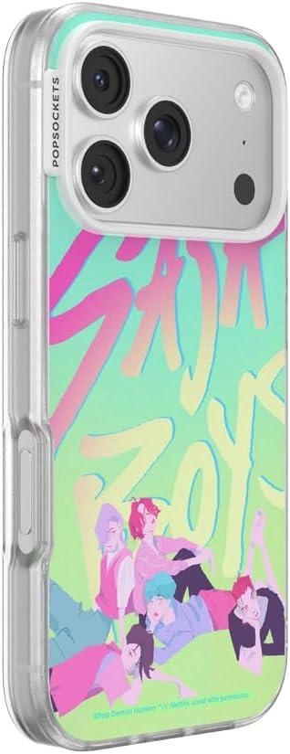 imagePopSockets iPhone 17 Pro Case Compatible with MagSafe Phone Case for iPhone 17 Pro Wireless Charging Compatible Case Only Saja Boys