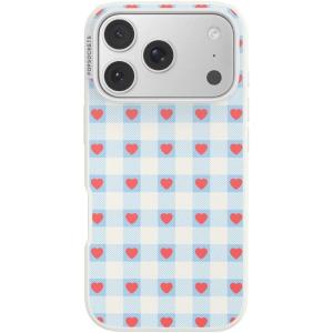 PopSockets iPhone 17 Pro Case Compatible with MagSafe, Phone Case for iPhone 17 Pro, Wireless Charging Compatible, Case Only – Berry Sweet Gingham
