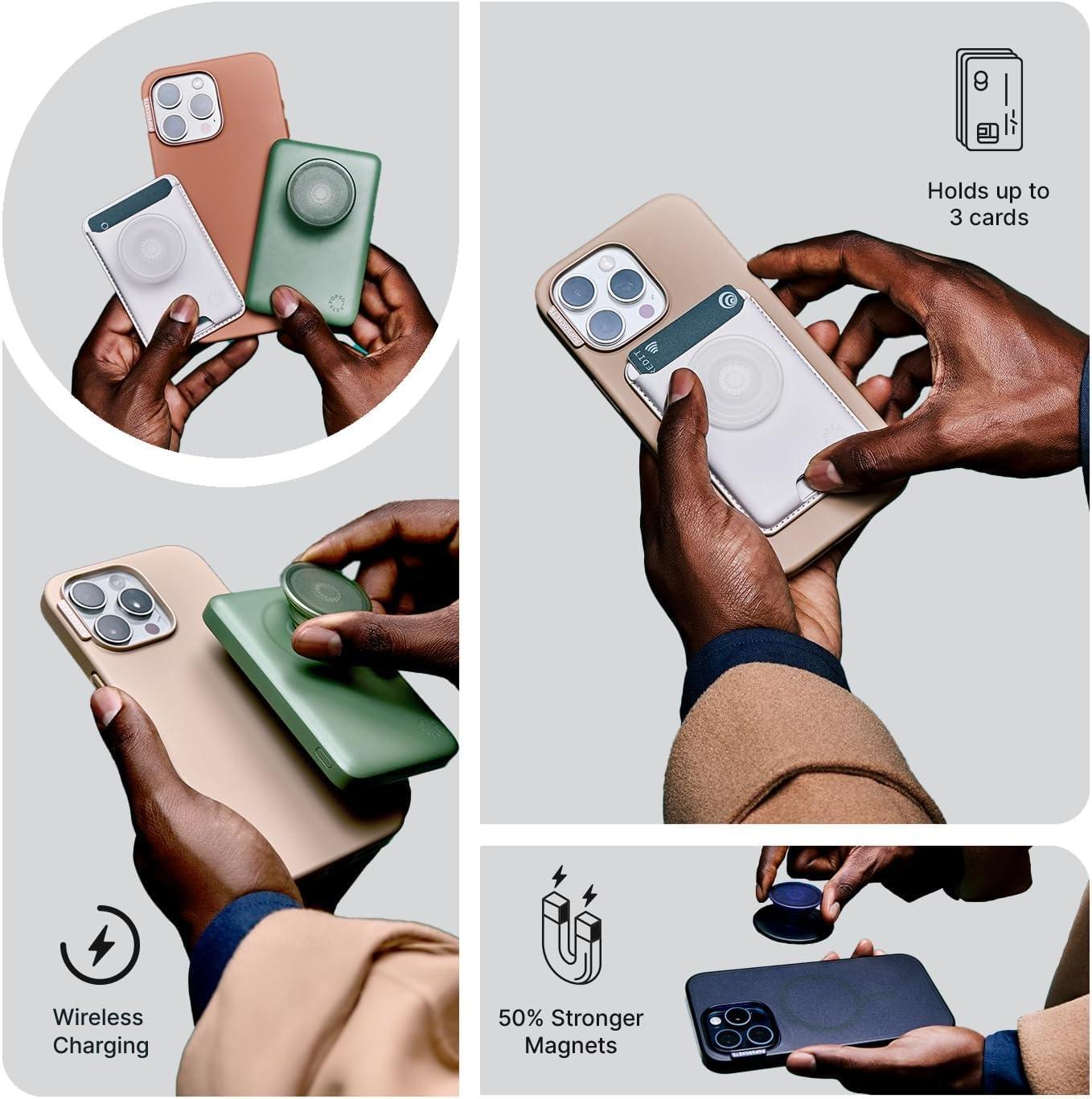 imagePopSockets iPhone 14 Pro Case with MagSafe Phone Case for iPhone 14 Pro Grip Sold Separately Wireless Charging Compatible Derpy and Sussie