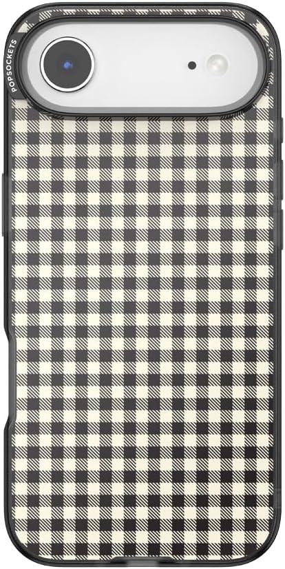 imagePopSockets iPhone 17 Phone Case Compatible with MagSafe for iPhone 17 Wireless Charging Compatible Case Only GinghamGingham