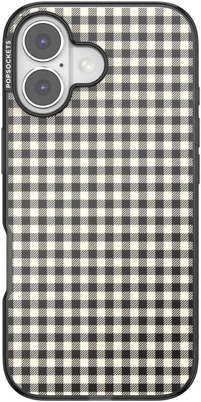 imagePopSockets iPhone 17 Phone Case Compatible with MagSafe for iPhone 17 Wireless Charging Compatible Case Only GinghamGingham