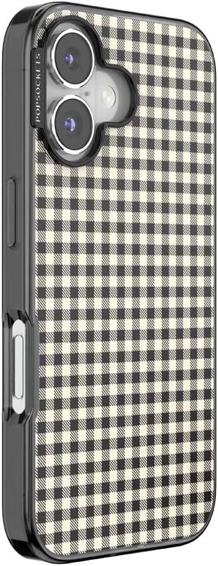 imagePopSockets iPhone 17 Phone Case Compatible with MagSafe for iPhone 17 Wireless Charging Compatible Case Only GinghamGingham