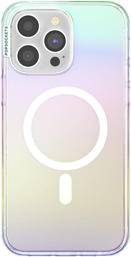 imagePopSockets iPhone 17 Phone Case Compatible with MagSafe for iPhone 17 Wireless Charging Compatible Case Only GinghamShimmer