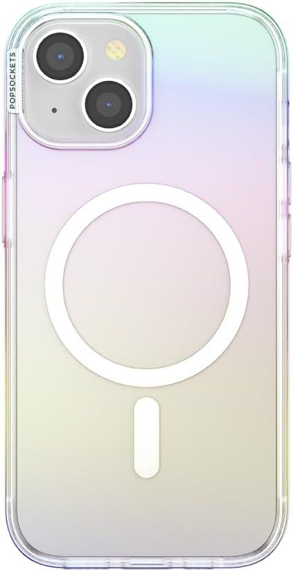 imagePopSockets iPhone 17 Phone Case Compatible with MagSafe for iPhone 17 Wireless Charging Compatible Case Only GinghamShimmer