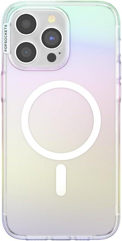 imagePopSockets iPhone 17 Phone Case Compatible with MagSafe for iPhone 17 Wireless Charging Compatible Case Only GinghamShimmer