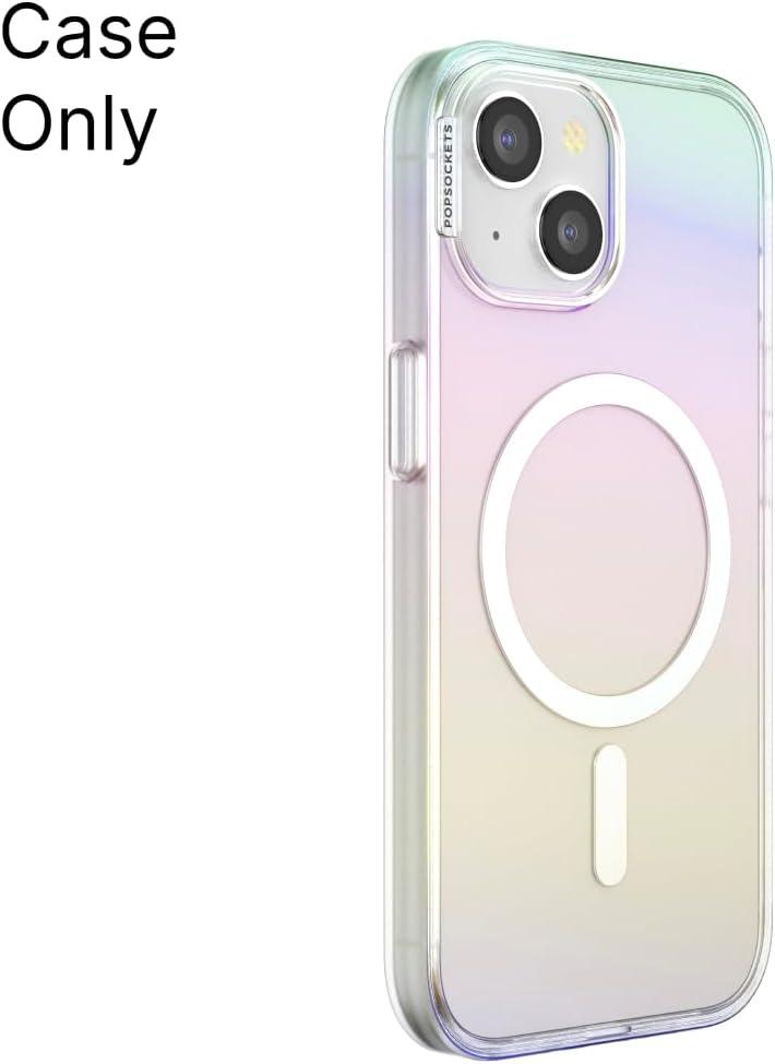 imagePopSockets iPhone 17 Phone Case Compatible with MagSafe for iPhone 17 Wireless Charging Compatible Case Only GinghamShimmer