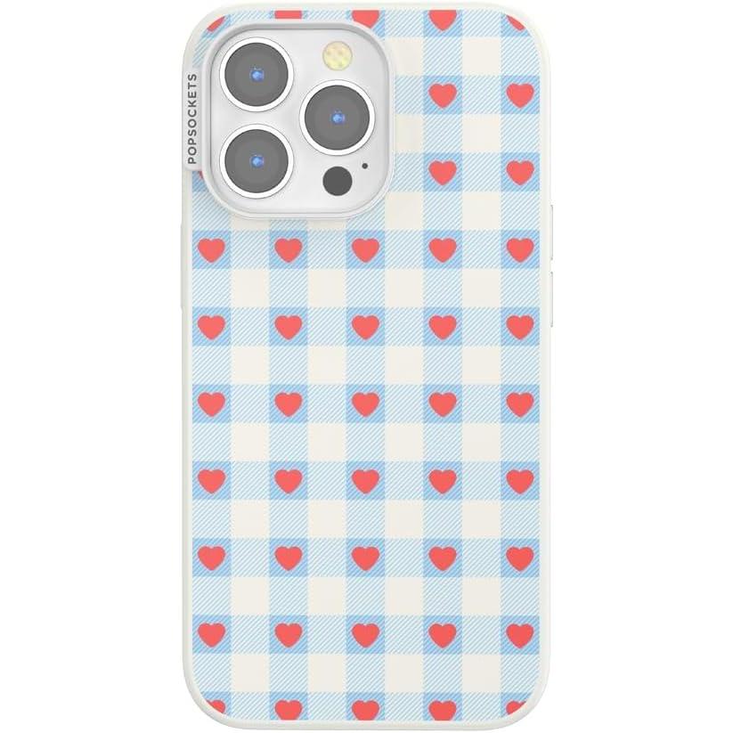 imagePopSockets iPhone 13 Pro Case Compatible with MagSafe Phone Case for iPhone 13 Pro Wireless Charging Compatible  Berry Sweet Gingham